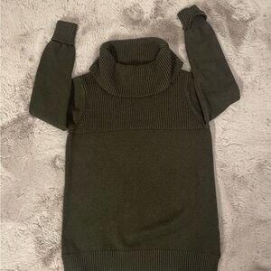 Olive Green Turtleneck Sweater